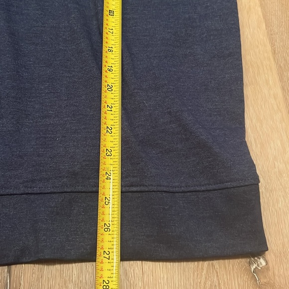 Vintage Chaps Ralph Lauren Mens Blue Quarter Zip Sweater Sweatshirt Size Large - Picture 6 of 8